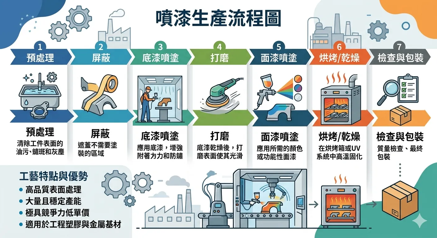 真空電鍍生產流程