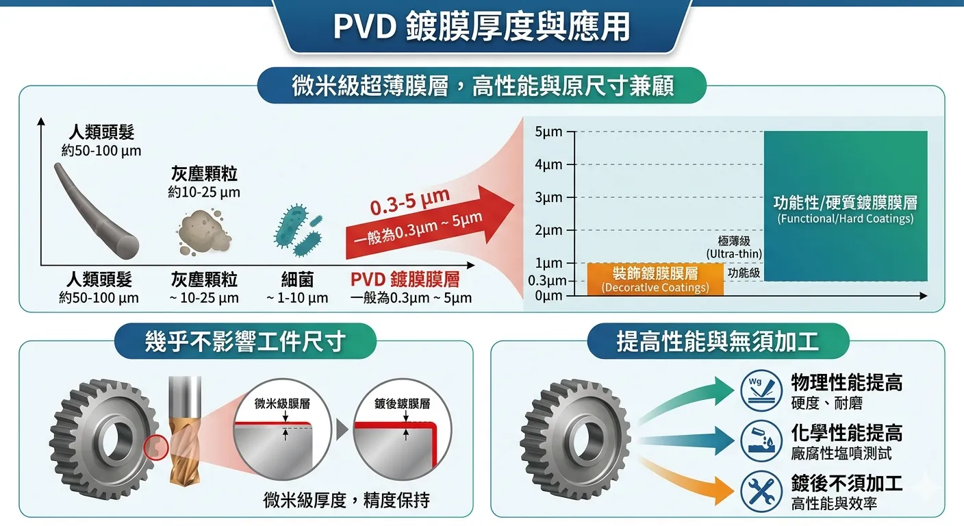 PVD鍍鏌厚度